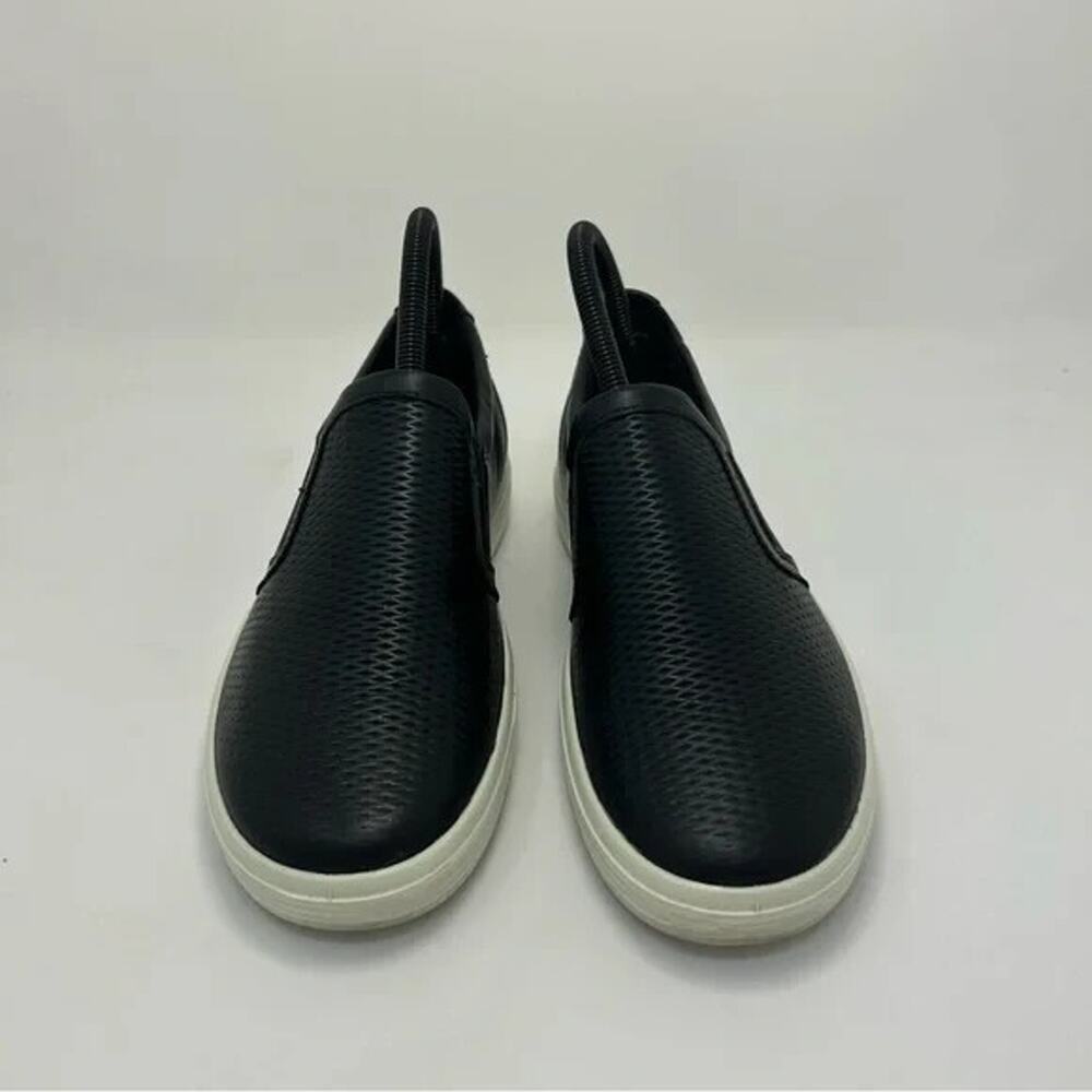 ECCO Soft Classic Women's Black Leather Slip-On Sneakers Perforated Comfort (37) - Picture 5 of 7